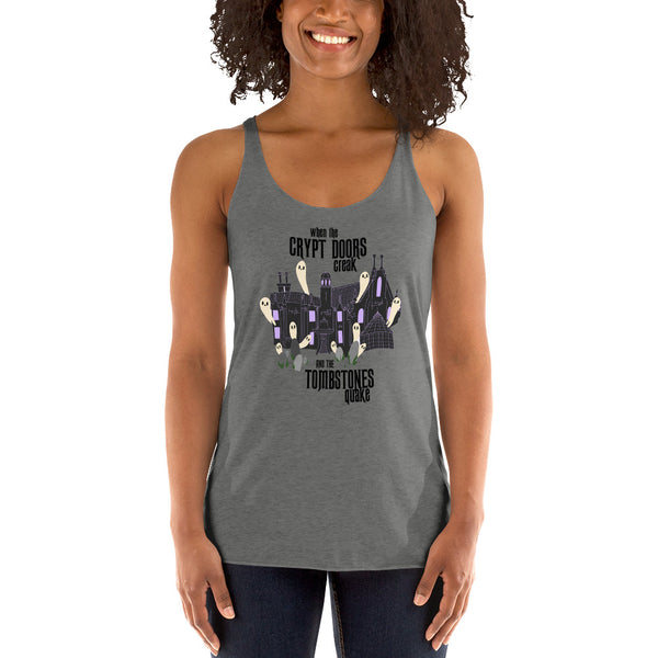 Disney Haunted Mansion Grim Grinning Ghosts Women's Racerback Tank Top