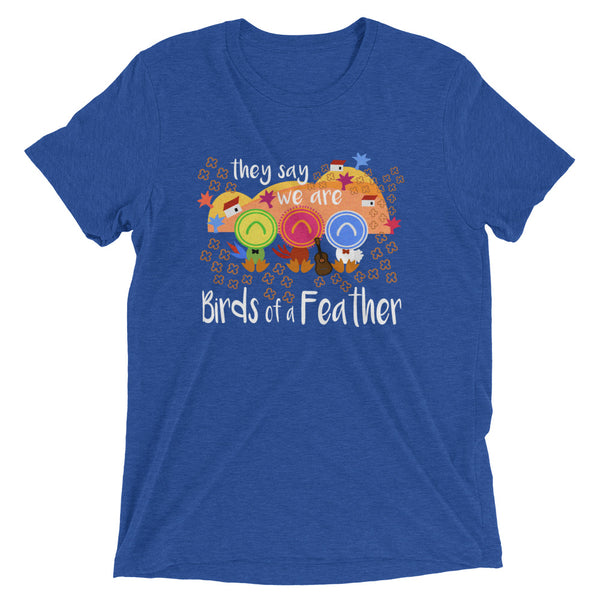 Three Caballeros Tri-Blend T-shirt, Disney Birds of a Feather Unisex Triblend T-Shirt