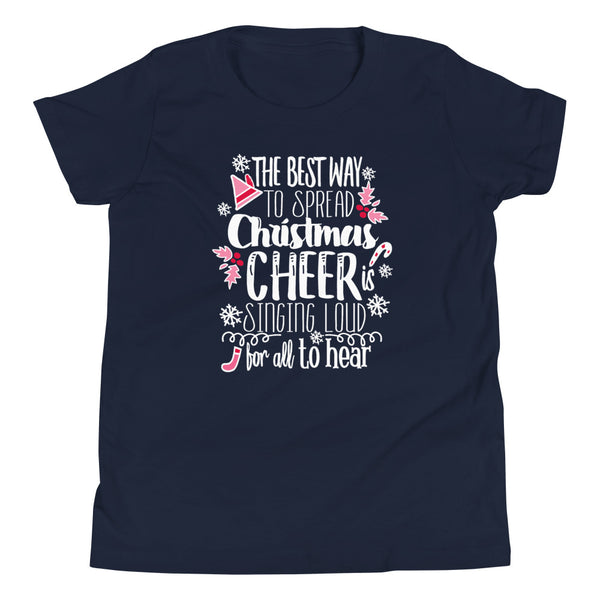 Elf Kids Christmas Jovie the Elf Christmas Shirt Elf Movie Youth Short Sleeve T-Shirt