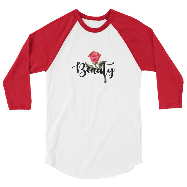 Beauty Enchanted Rose Belle Beauty and The Beast Raglan