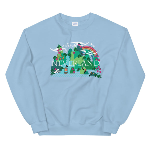 Neverland Sweatshirt Disney Mermaids Disney Peter Pan Disney Unisex Crew Sweatshirt
