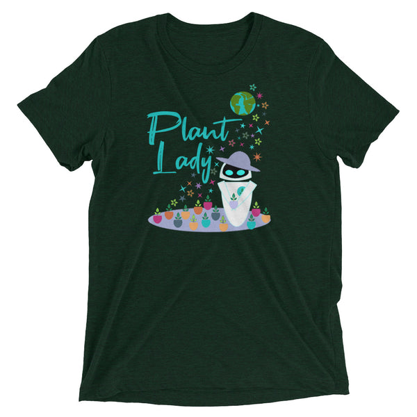 Plant Lady Tri-Blend T-Shirt EVE Disney Wall-E Inspired Short-Sleeve Unisex Tri-Blend