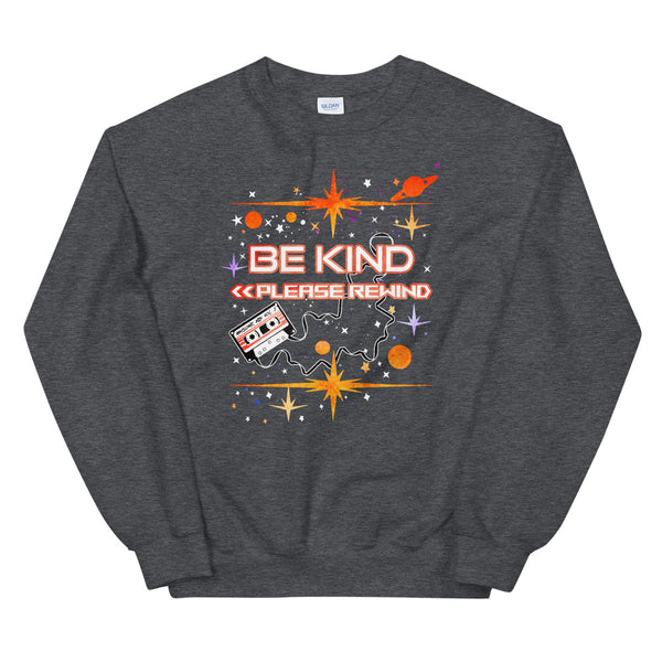 Guardians of the Galaxy Sweatshirt Be Kind Please Rewind Disney Marvel Unisex Crew Sweatshirt