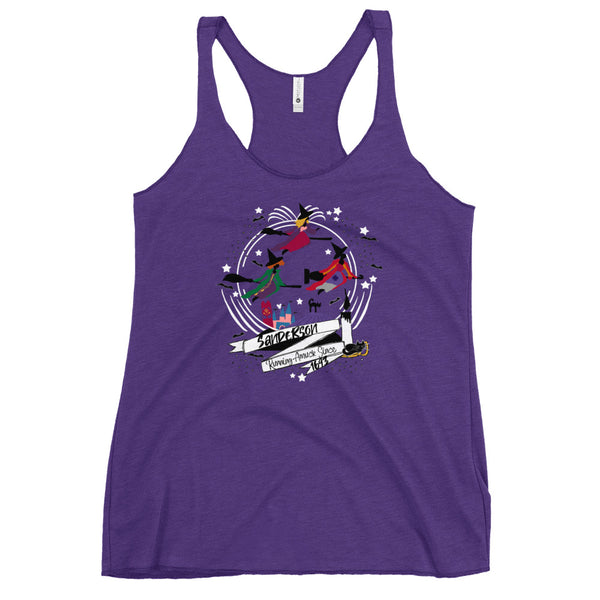 Sanderson Sisters T-Shirt Hocus Pocus Running Amuck Since 1693 Disney Halloween Women's Racerback Tank