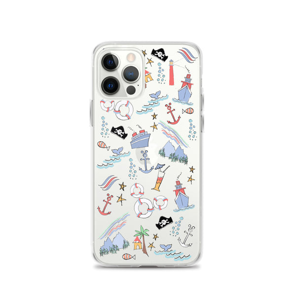 Disney Cruise Line iPhone Case Sail Away with Me Disney Cruise Sketch Disney iPhone Case