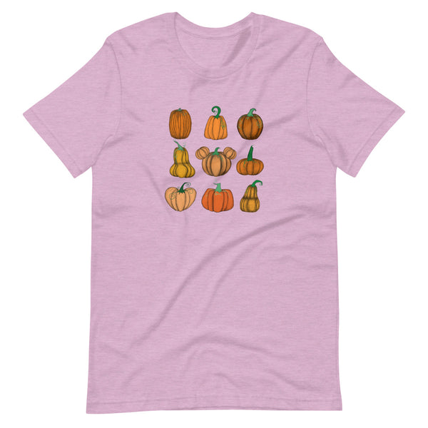 Mickey Pumpkin Patch T-Shirt Fall Short-Sleeve Unisex T-Shirt