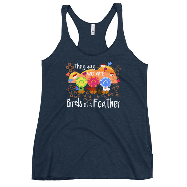 Three Caballeros Tank Top, Disney Birds of a Feather Women's Racerback Tank