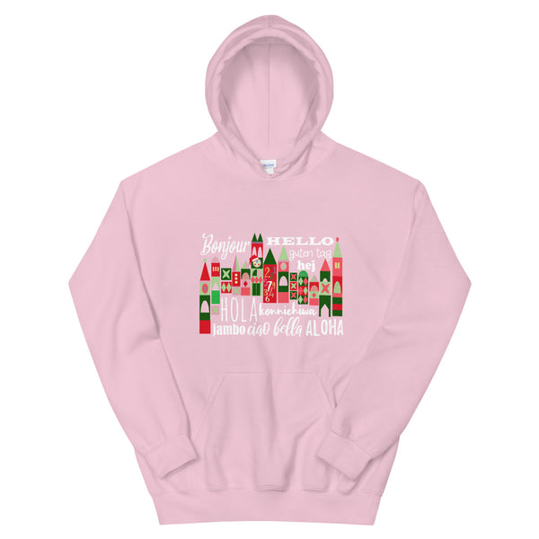 Small World Holiday Hoodie Sweatshirt Disney Small World Many Languages Christmas Hoodie