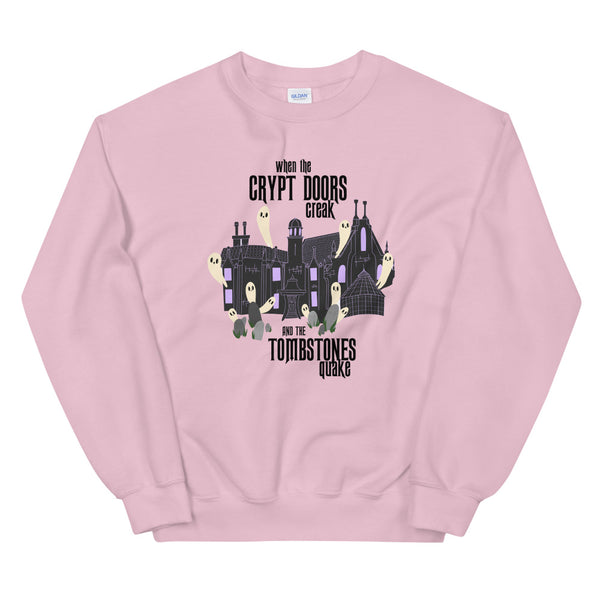 Disney Haunted Mansion Sweatshirt Grim Grinning Ghosts Disney Unisex Crew Sweatshirt