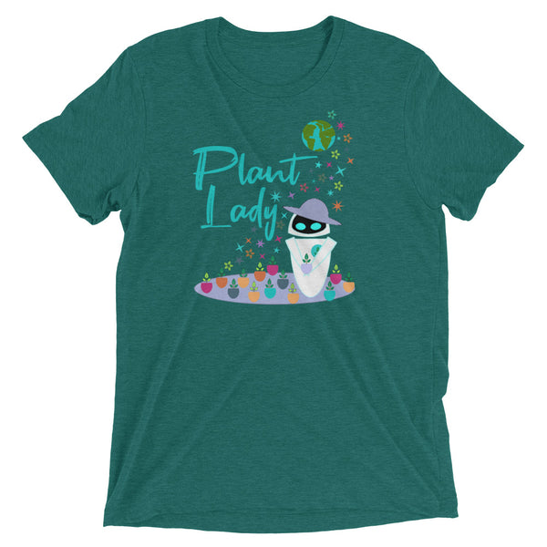 Plant Lady Tri-Blend T-Shirt EVE Disney Wall-E Inspired Short-Sleeve Unisex Tri-Blend