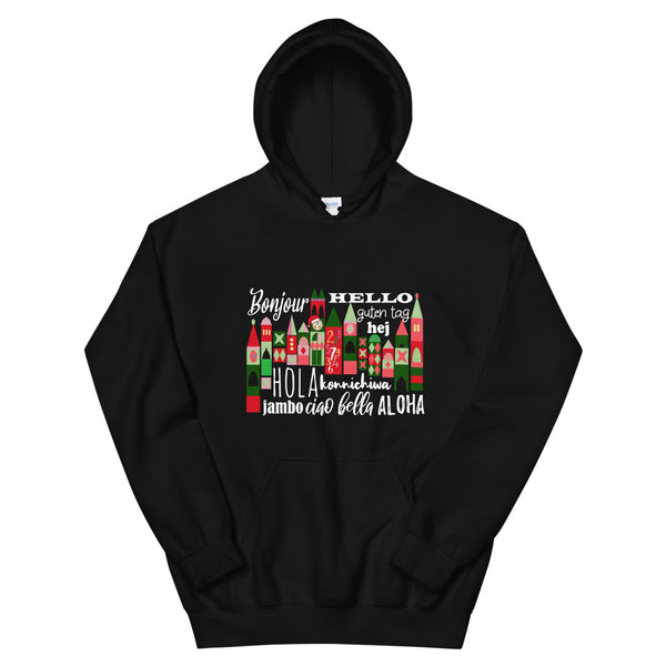 Small World Holiday Hoodie Sweatshirt Disney Small World Many Languages Christmas Hoodie