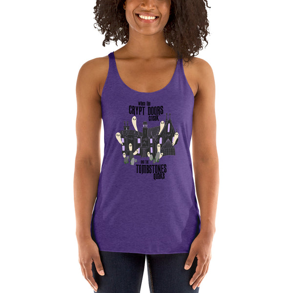 Disney Haunted Mansion Grim Grinning Ghosts Women's Racerback Tank Top