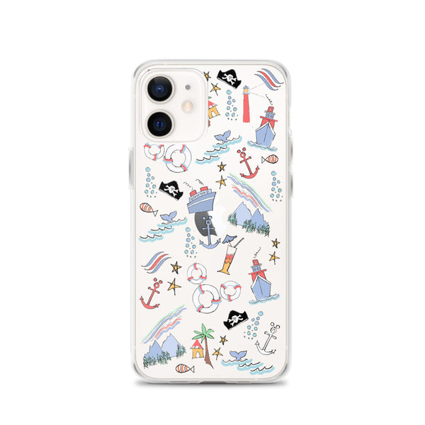 Disney Cruise Line iPhone Case Sail Away with Me Disney Cruise Sketch Disney iPhone Case