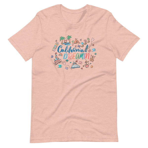 Disneyland T-Shirt California Dreamin' Tee Disney Inspired Icon Unisex T-Shirt