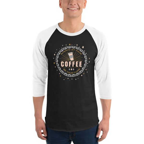 Coffee Jiminy Cricket Pinocchio Disney Raglan Shirt  3/4 Sleeves