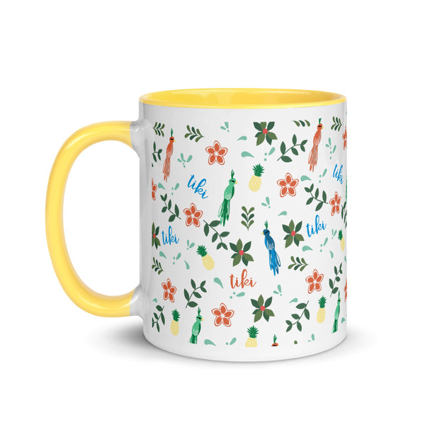 Tiki Tiki Tiki Room Mug Disney Tropical Hideaway Mug with Yellow Color Inside