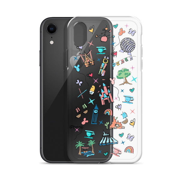 Walt Disney World iPhone Disney Parks Icons Florida Disney iPhone Case