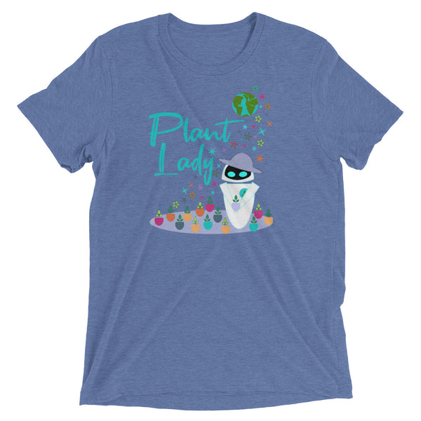 Plant Lady Tri-Blend T-Shirt EVE Disney Wall-E Inspired Short-Sleeve Unisex Tri-Blend
