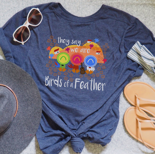Three Caballeros T-shirt, Disney Birds of a Feather Unisex Tee
