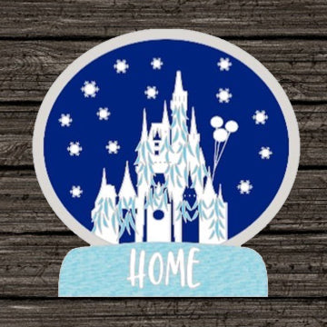 Snowglobe Cinderella Castle Pin Home for the Holidays Pin