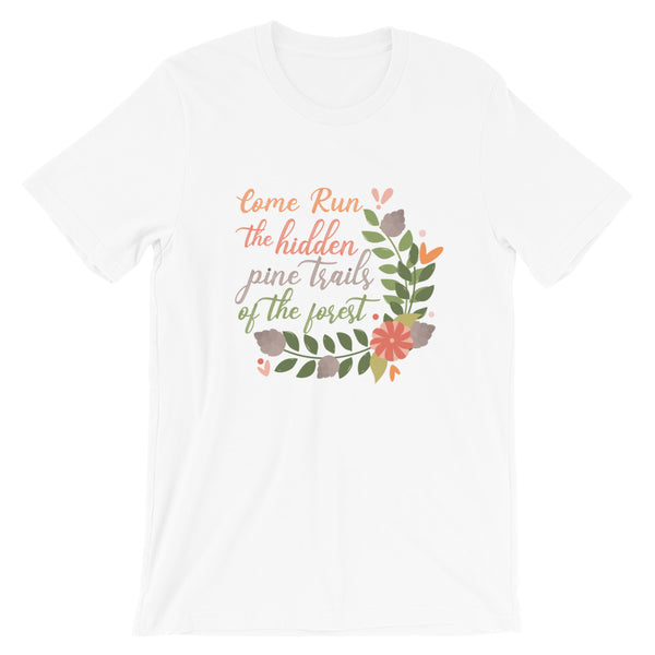 Pocahontas Disney Shirt Come Run the Hidden Pine Trails runDisney Pocahontas T-shirt