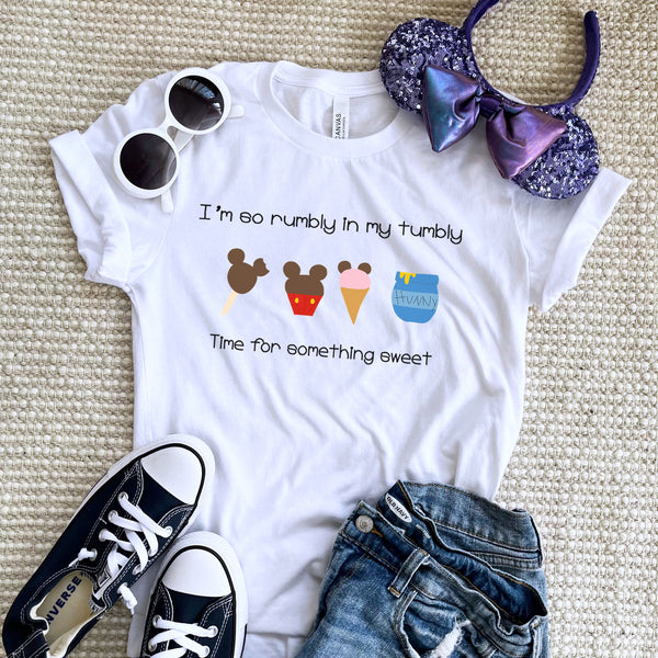 Winnie the Pooh Snacks T-Shirt Disney Snacks Rumbly in My Tumbly Mickey Snacks T-Shirt