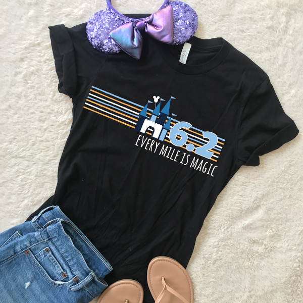 runDisney Every Mile is Magic Disney Castle Running 6.2 Miles 10K Unisex t-shirt