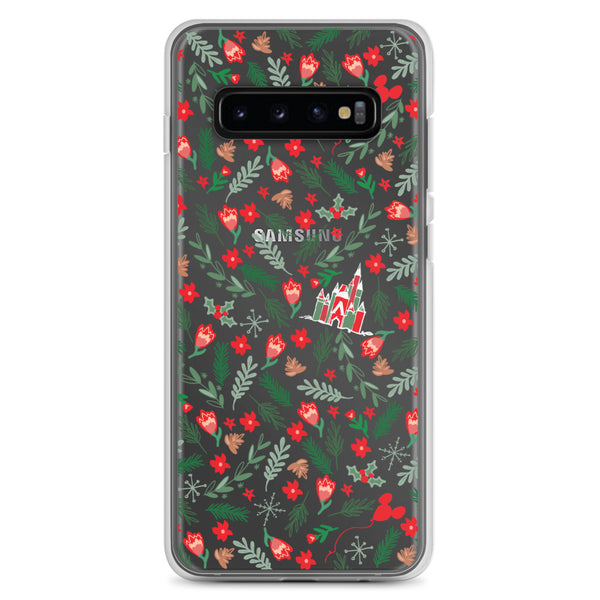 Cinderella's Castle Christmas Samsung Phone Case Christmas Garden Disney Holiday Samsung Case