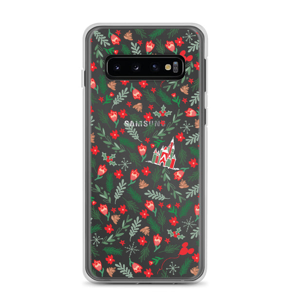 Cinderella's Castle Christmas Samsung Phone Case Christmas Garden Disney Holiday Samsung Case