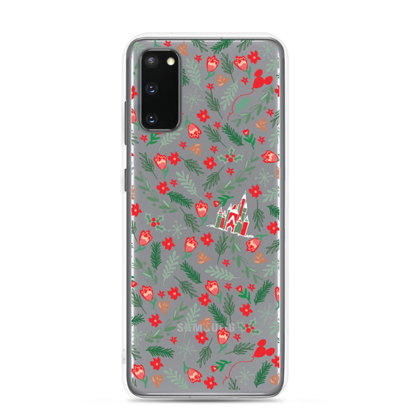 Cinderella's Castle Christmas Samsung Phone Case Christmas Garden Disney Holiday Samsung Case
