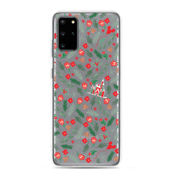 Cinderella's Castle Christmas Samsung Phone Case Christmas Garden Disney Holiday Samsung Case