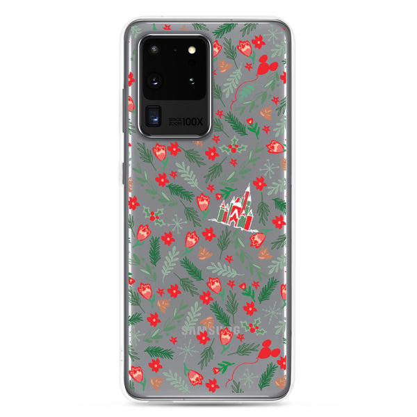 Cinderella's Castle Christmas Samsung Phone Case Christmas Garden Disney Holiday Samsung Case