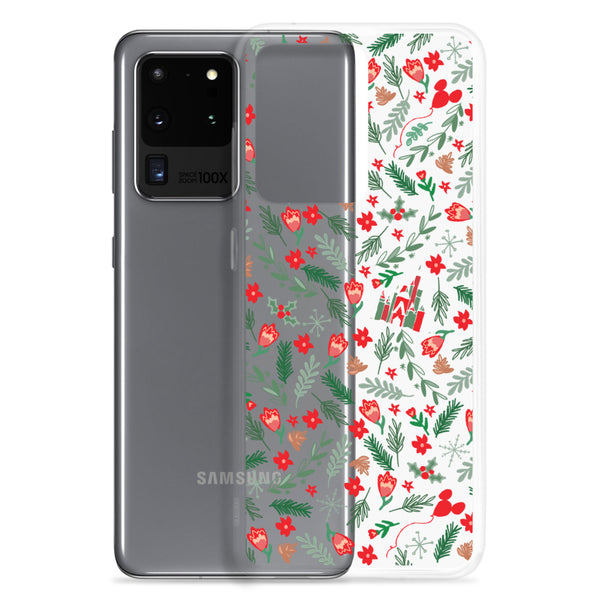 Cinderella's Castle Christmas Samsung Phone Case Christmas Garden Disney Holiday Samsung Case