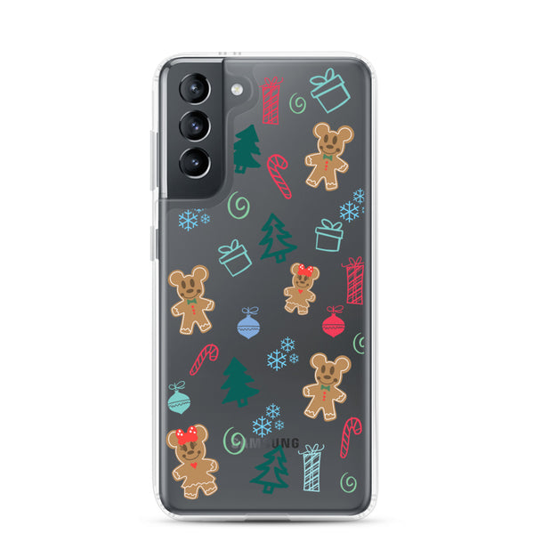 Gingerbread Mickey Holiday Christmas Samsung Case
