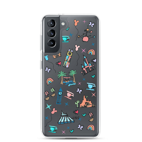 Disneyland Samsung Case California Dreamin'  Disney Inspired Icon Samsung Case