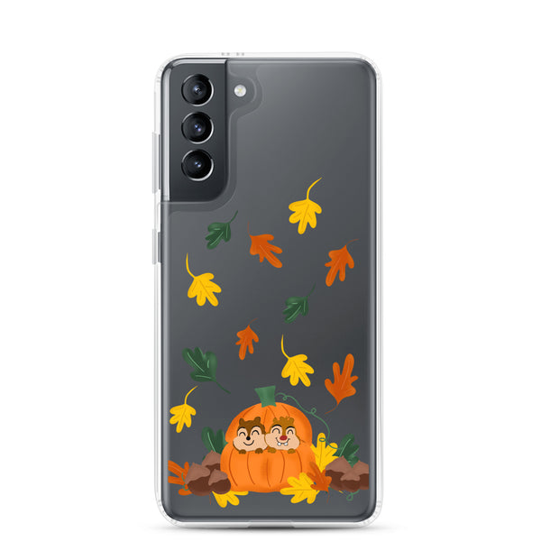 Chip and Dale Fall Pumpkin Disney Halloween Samsung Case
