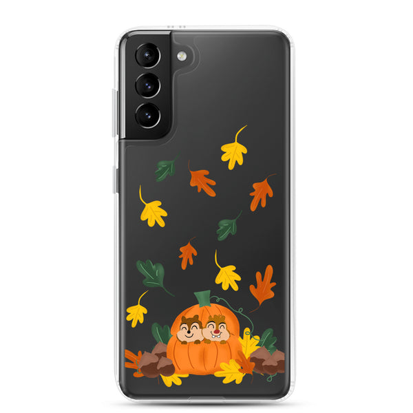 Chip and Dale Fall Pumpkin Disney Halloween Samsung Case