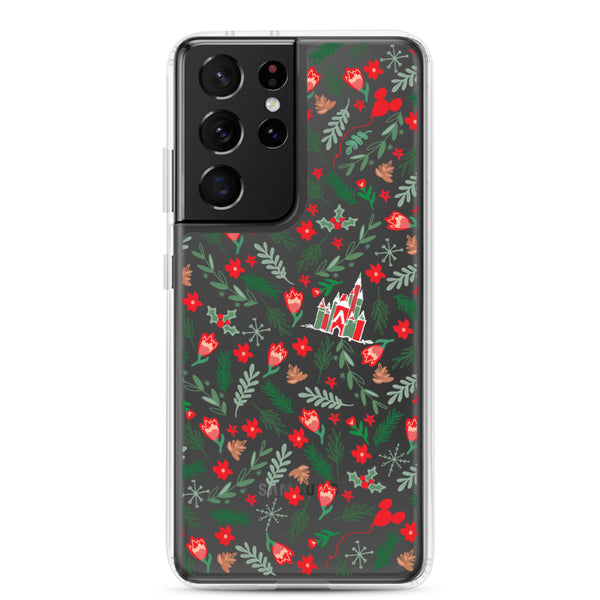 Cinderella's Castle Christmas Samsung Phone Case Christmas Garden Disney Holiday Samsung Case