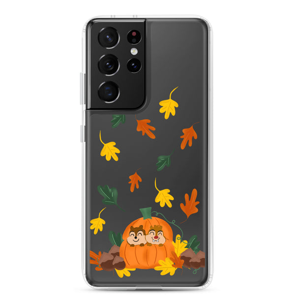 Chip and Dale Fall Pumpkin Disney Halloween Samsung Case