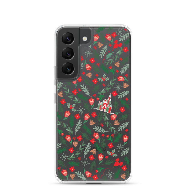 Cinderella's Castle Christmas Samsung Phone Case Christmas Garden Disney Holiday Samsung Case