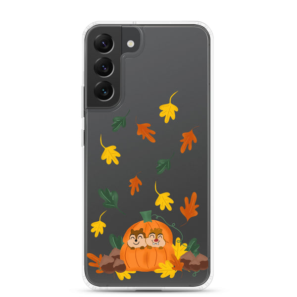 Chip and Dale Fall Pumpkin Disney Halloween Samsung Case