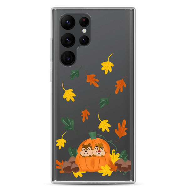Chip and Dale Fall Pumpkin Disney Halloween Samsung Case