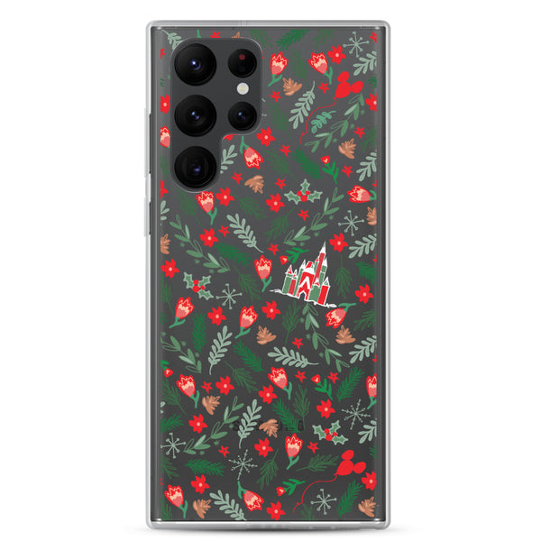 Cinderella's Castle Christmas Samsung Phone Case Christmas Garden Disney Holiday Samsung Case