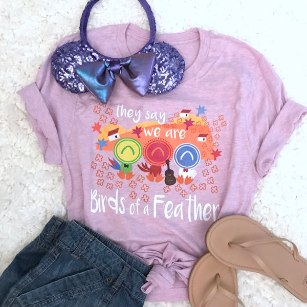 Three Caballeros T-shirt, Disney Birds of a Feather Unisex Tee