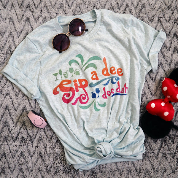 Sip a Dee Doo Dah Disney Food and Wine Splash Mountain Unisex T-Shirt