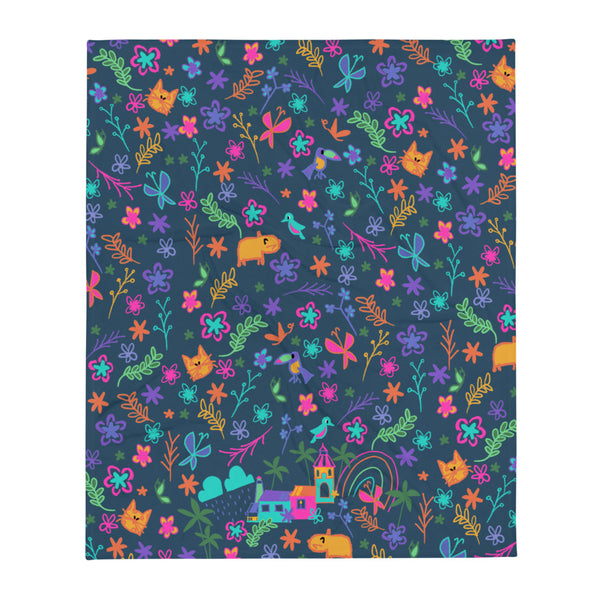 Encanto Family Throw Blanket Family is Everything Disney Encanto Throw Blanket - Navy