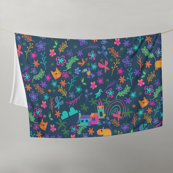 Encanto Family Throw Blanket Family is Everything Disney Encanto Throw Blanket - Navy