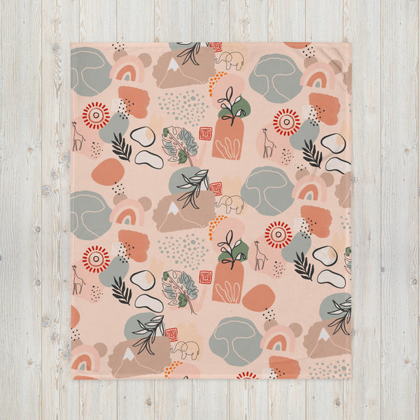 Boho Disney Animal Kingdom Wild Throw Blanket