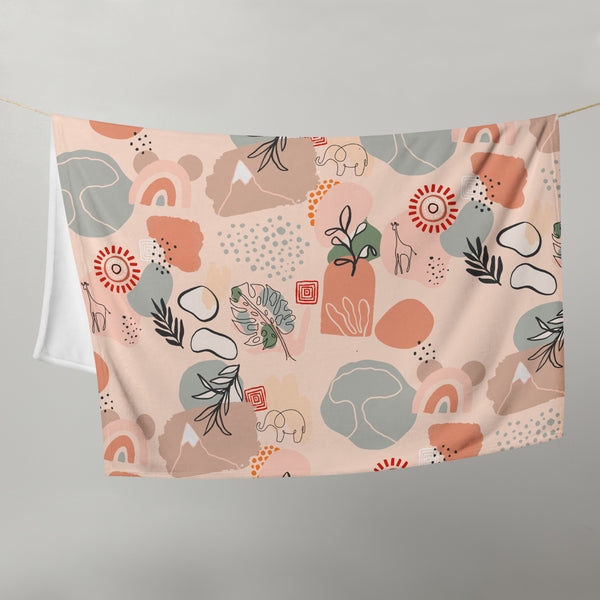 Boho Disney Animal Kingdom Wild Throw Blanket