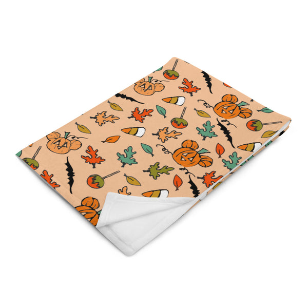 Mickey Pumpkin Halloween Blanket Disney Halloween Boo to You Fleece Throw Blanket